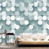 Fotobehangkoning - Behang - Vliesbehang - Fotobehang - In The Net of Grey - 250 x 175 cm