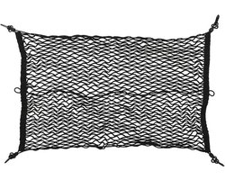 ProPlus Elastische kofferbak bagagenet - 80 x 50 cm - kofferbaknet - zwart