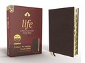 NIV Life Application Study Bible, Third Edition- NIV, Life Application Study Bible, Third Edition, Bonded Leather, Burgundy, Red Letter, Thumb Indexed