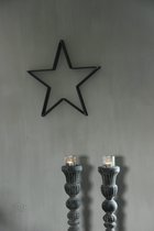 Stalen ster - 50 cm - wanddecoratie - metalen ster - kersthanger - wanddecoratie metaal - wanddecoratie woonkamer - ijzeren ster - wanddecoratie industrieel - wand decoratie - muurhanger - muurdecoratie - wandpaneel