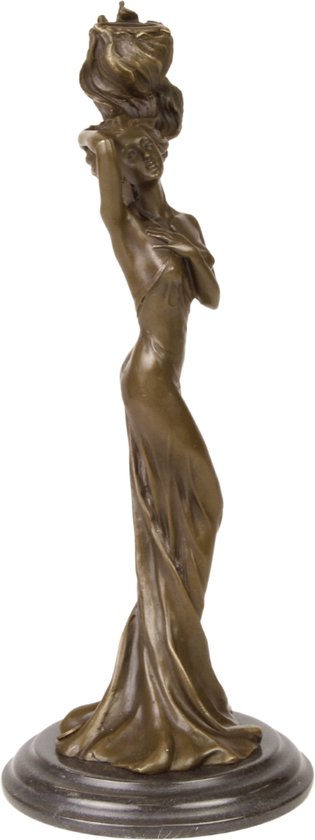 Bronzen beeld - Kop van een adelaar - sculptuur - 33,2 cm hoog