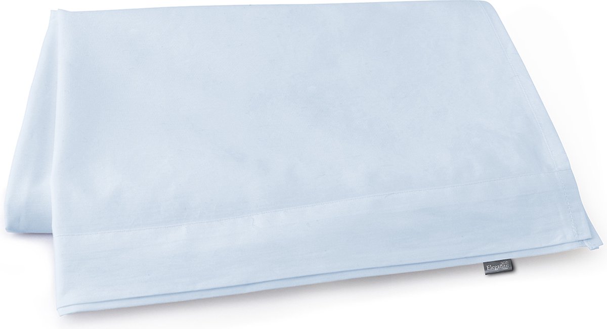 Eleganzzz Laken Katoen Perkal - Licht Blauw - Laken 200x260cm - Tweepersoons - Lakens