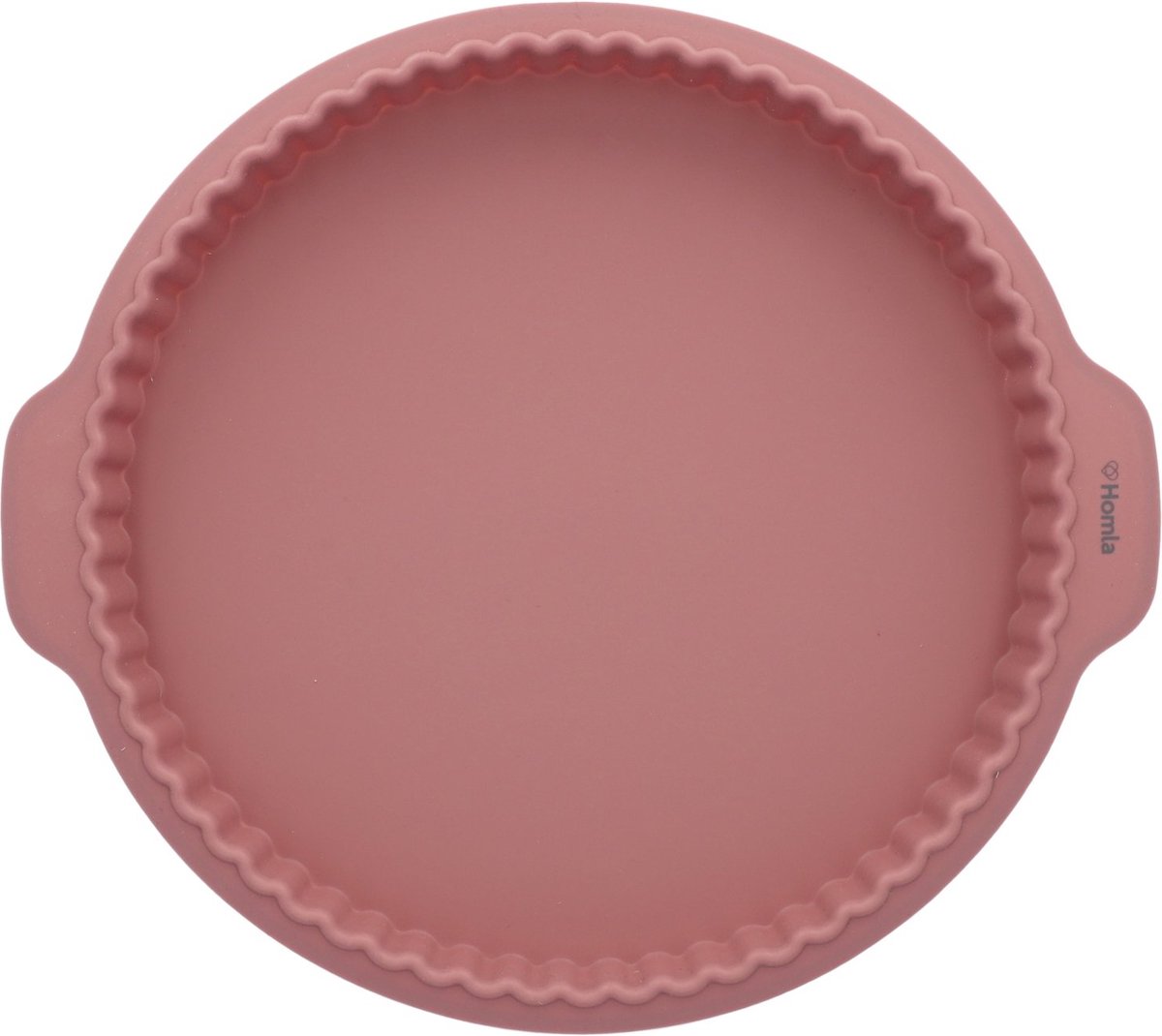 HOMLA Easy Bake Ronde Taartvorm Siliconen Vorm voor het bakken van Quichevorm - Vaatwasmachinebestendig Roze 31 cm