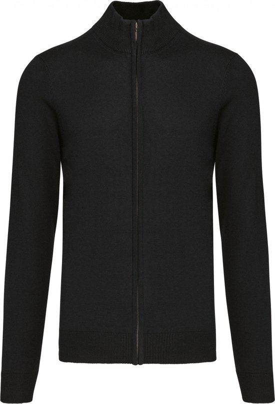 Pullover/Cardigan Heren M Kariban Rolkraag Lange mouw Black 50% Katoen, 50% Acryl