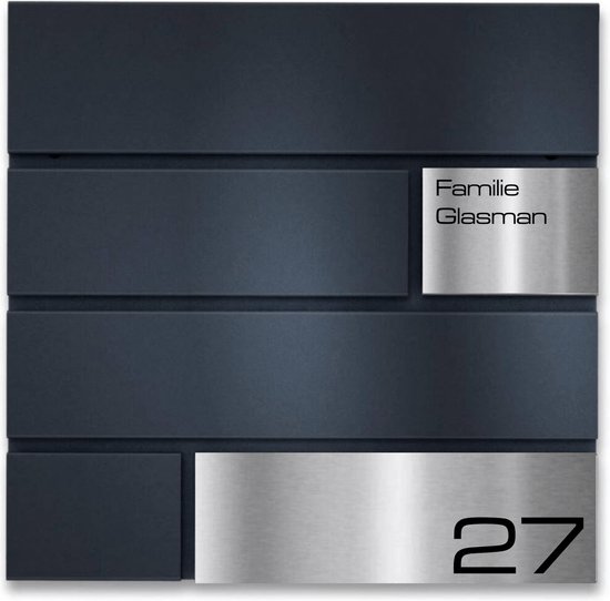 Nambo Brievenbus Antraciet Brievenbus rvs naambordje met naam en huisnummer bol Nambo Brievenbus Antraciet Brievenbus rvs naambordje met naam en huisnummer bol