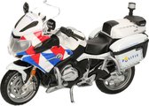 Maisto model motor/speelgoed motor BMW politie - wit - schaal 1:18/12 x 5 x 8 cm