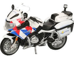 Maisto model motor/speelgoed motor BMW politie - wit - schaal 1:18/12 x 5 x 8 cm