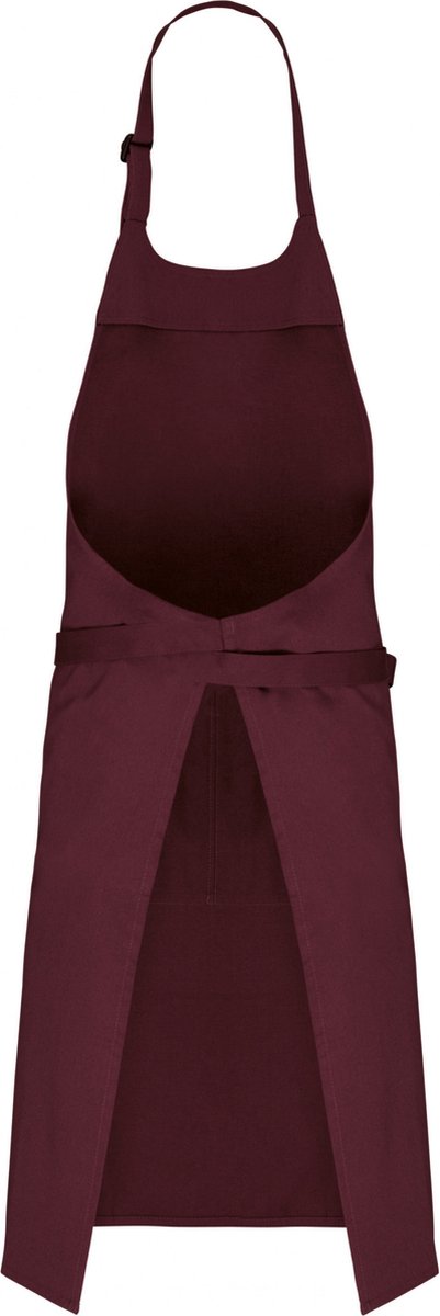 Kariban Schort met zak van biologisch katoen K8007 - Dark Cherry - One size