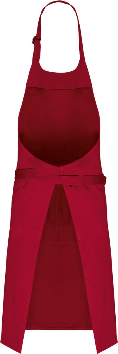 Kariban Schort met zak van biologisch katoen K8007 - Hibiscus Red - One size