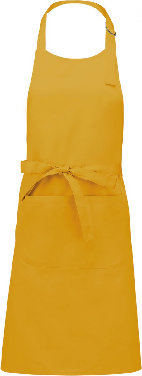 Schort/Tuniek/Werkblouse Unisex One Size Kariban Mustard 35% Katoen, 65% Polyester