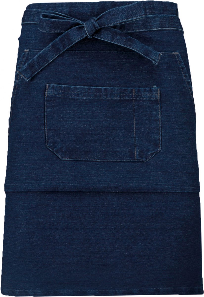 Schort/Tuniek/Werkblouse Unisex One Size Kariban Denim 65% Katoen, 35% Polyester
