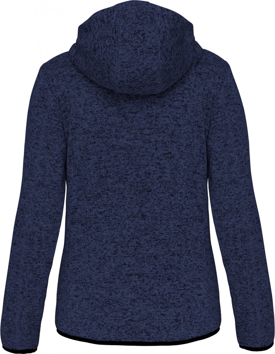 PROACT® Heather damesvest met capuchon PA366 Melange Marineblauw