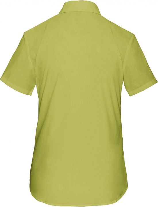 Blouse Femme L Kariban Manche courte Burnt Lime 65% Polyester, 35% Katoen