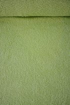 Tissu éponge uni coton herbe vert 1 mètre - tissus de mode à coudre - tissus Stoffenboetiek