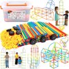 57-delige Magnetische Bouwstenen Set - Educatief Bouwstenen Speelgoed - Perfect Cadeau voor 3-8 Jaar Oude Jongens en Meisjes