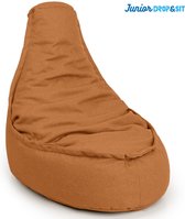 Drop & Sit Zitzak Stoel Duurzaam en van 100% Gerecyclede Petflessen - Oranje - Junior - Waterafstotend - Voor Binnen en Buiten