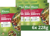 Knorr Wereldgerechten Mexicaanse Burrito's Maaltijdpakket - 6 x 228 g - Voordeelverpakking