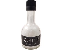 Zou't genoeg zijn? Zeezout - zout groot - grof met molen
