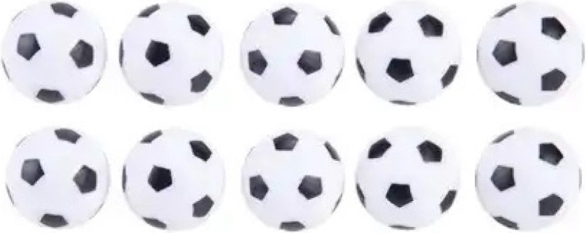 10x stuks tafelvoetbal ballen van 3 cm - Merkloos