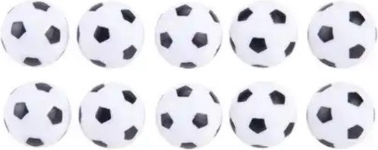 10x stuks tafelvoetbal ballen van 3 cm
