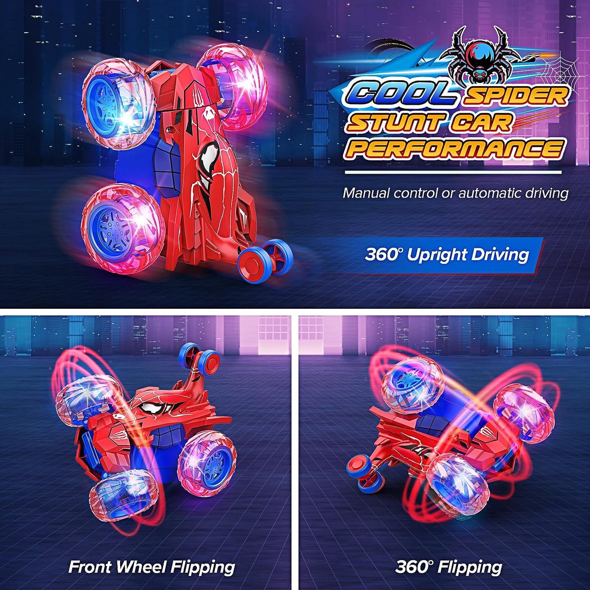 Sumsync Remote Control Spider Kids Toys - Realistic RC Spider