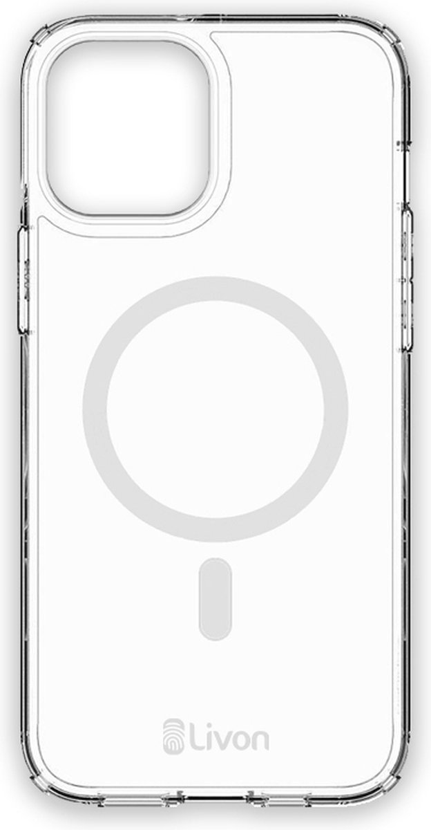 iPhone 14 Plus hoesje - Livon MagShield - voor Magsafe Transparant