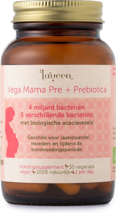 BIO Vega Mama Pre+Probiotica - 30 vegacapsules - 100% natuurlijk - BIO gecertificeerd