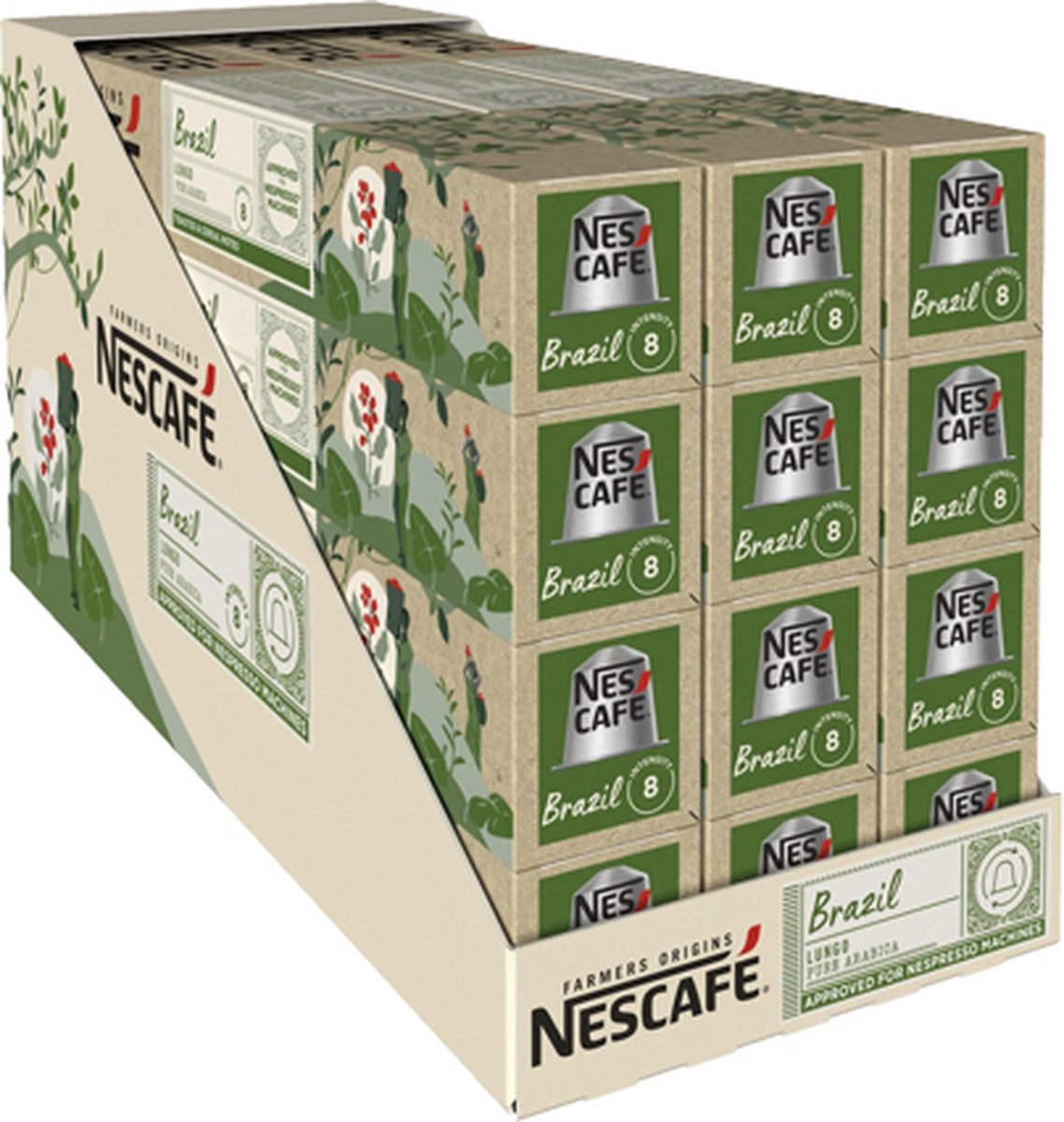 Nescafé Farmers Origins Brazil Lungo Nespresso capsules - 120 koffiecups