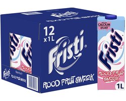 Fristi Rood Fruitsmaak – Houdbaar – 12 x 1 L – Voordeelverpakking
