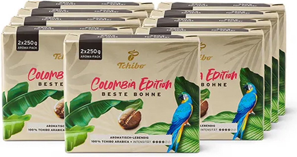 Tchibo - Beste Bohne Colombia Edition gemalen - 9x 500g