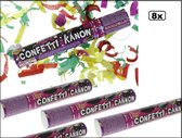 10 x Feest confetti kanon papier 25cm - Carnaval optocht shooter party popper thema feest festival confettie