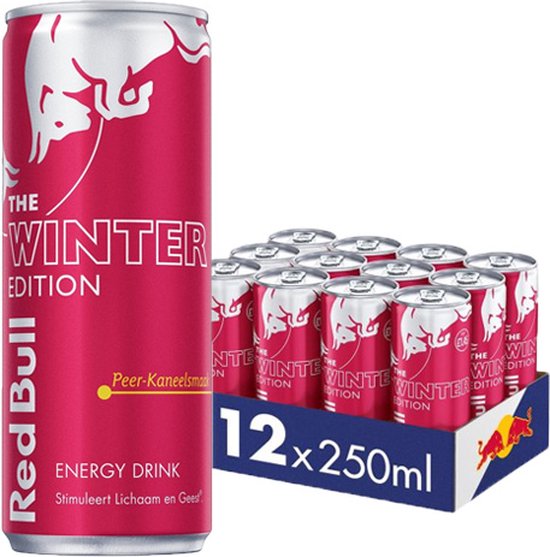 Foto: Red bull winter edition peer kaneel 12 x 250 ml 