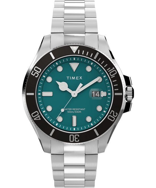 Timex Harborside Coast TW2V91900 Horloge - Staal - Zilverkleurig - Ø 43 mm