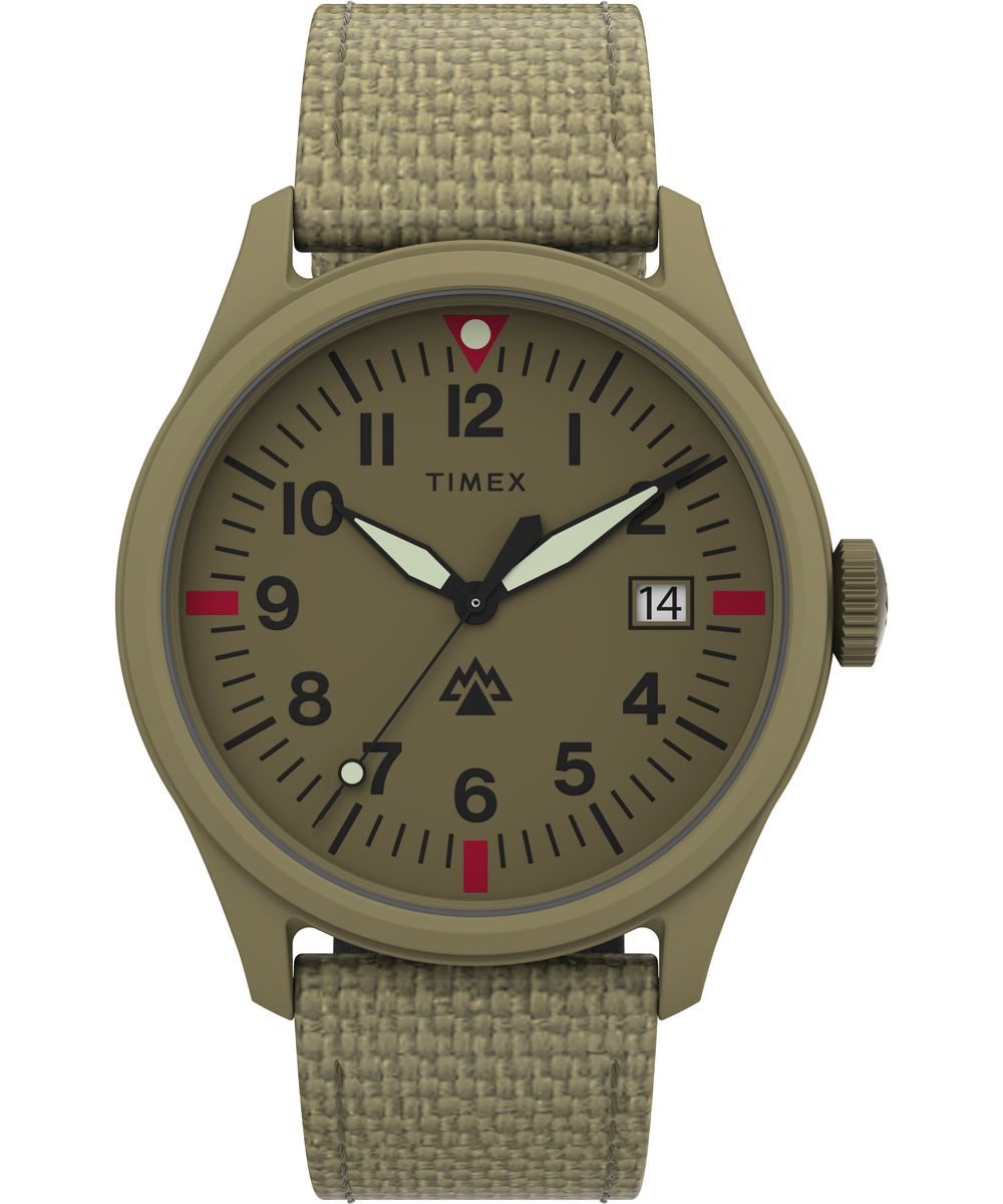 Timex Traprock TW2W23500 Horloge - Textiel - Groen - Ø 43 mm