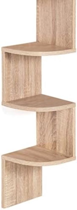 Étagère Murale En Bois De Hêtre Gedotec - Style Rustique - Capacité 75 Kg - Neuf