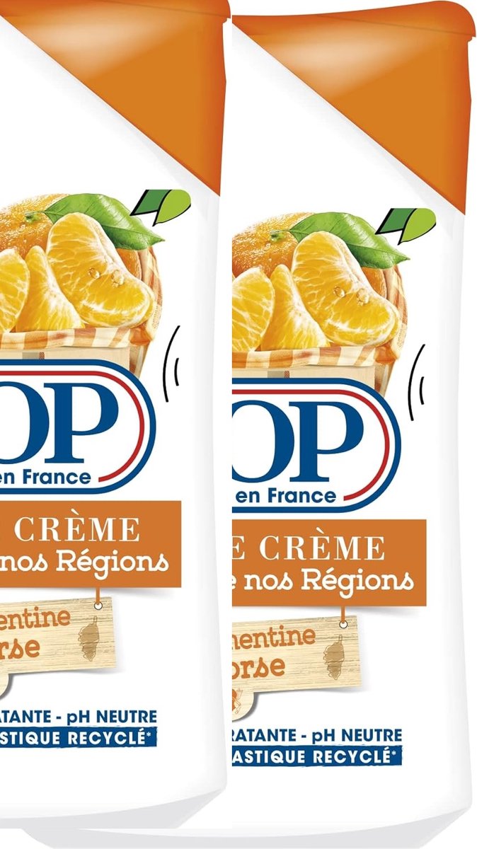 Dop Douceurs de nos Régions - Gel douche crème au parfum Clémentine de Corse 250ml ( 2 Stuks)