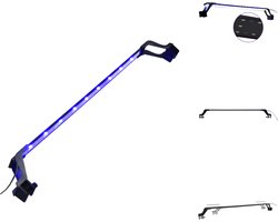 vidaXL Aquariumlamp - Superhelder en energiebesparend - Verstelbare klem - Geschikt voor 75-90 cm aquarium - Aluminium behuizing - Blauw en wit LED licht - Geschikt voor zoet en zout water - 20W - Aquariumverlichting