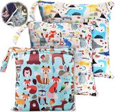 3 Pcs Wet Bag,Sac Couches Lavables,Sac à Couches Lavables,Sac Couche