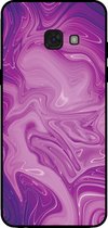 Smartphonica Telefoonhoesje voor Samsung Galaxy A5 2017 met marmer opdruk - TPU backcover case marble design - Paars / Back Cover geschikt voor Samsung Galaxy A5 2017