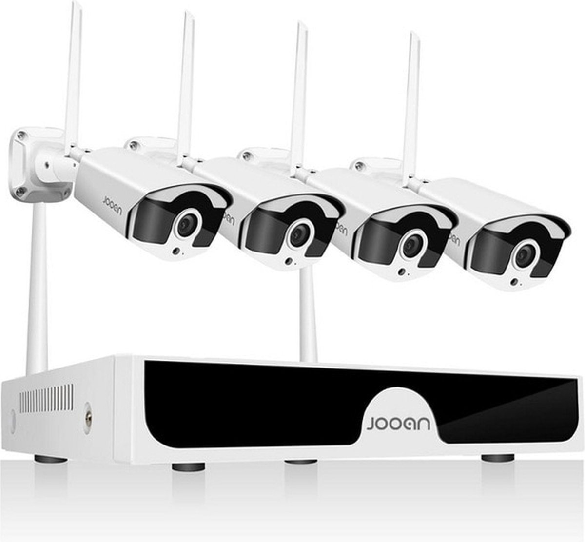BolGalaxy - Beveiligingscamera set met 4 Cameras Outdoor Buiten - Home Security Camera Systeem - Wifi Camera Set - Beveiligingscamera - 4 Camera’s - Nachtzicht - beveiligingscamera draadloos buiten - Netstroom