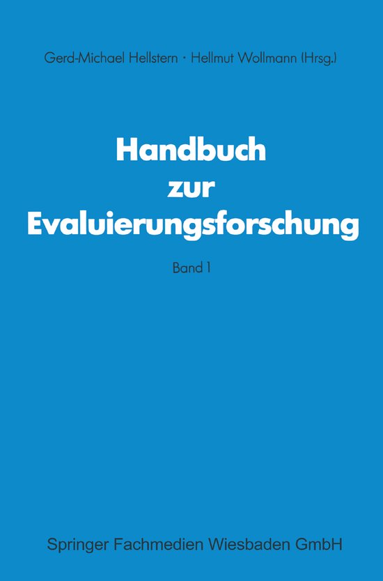 Handbuch Zur Evaluierungsforschung - cover