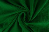 10 meter mousseline stof op rol - Groen - 135cm breed - Double gauze op rol