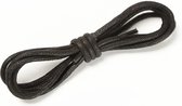 Marla Veter geschikt voor schoen Rond 75cm - zwart - black - Round - veters - laces - dun - dunne - geschikt voor van bommel - geschikt voor van lier - gewaxt - waxed
