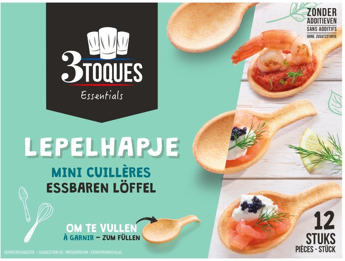 3Toques Spoonettes 12 stuks x 3,5 gram