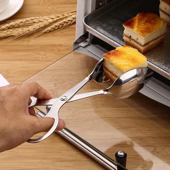 Voedsel Tong 5 Stuks Multifunctionele Rvs Voedsel Serveertang Vergrendeling Voedseltangen Klem voor Brood Steak Salade BBQ Buffet(klein Voedsel Tong 5 Stuks Multifunctionele Rvs Voedsel Serveertang Vergrendeling Voedseltangen Klem voor Brood Steak Salade BBQ Buffet(klein