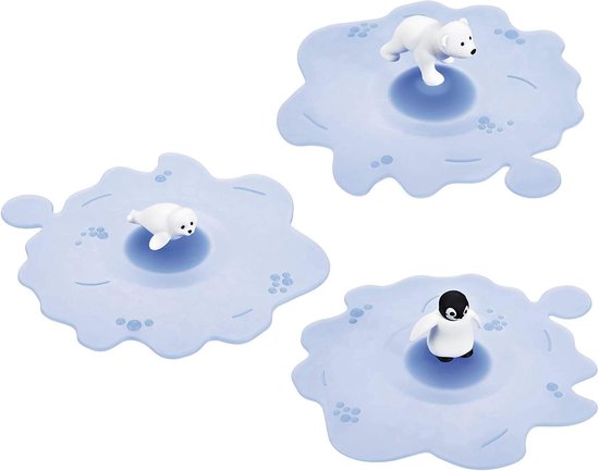 Lurch My Lid Set 3 Coperchi Per Bicchieri In Silicone - Multicolore, Antinsetti, Per Spiaggia E Esterni - 3