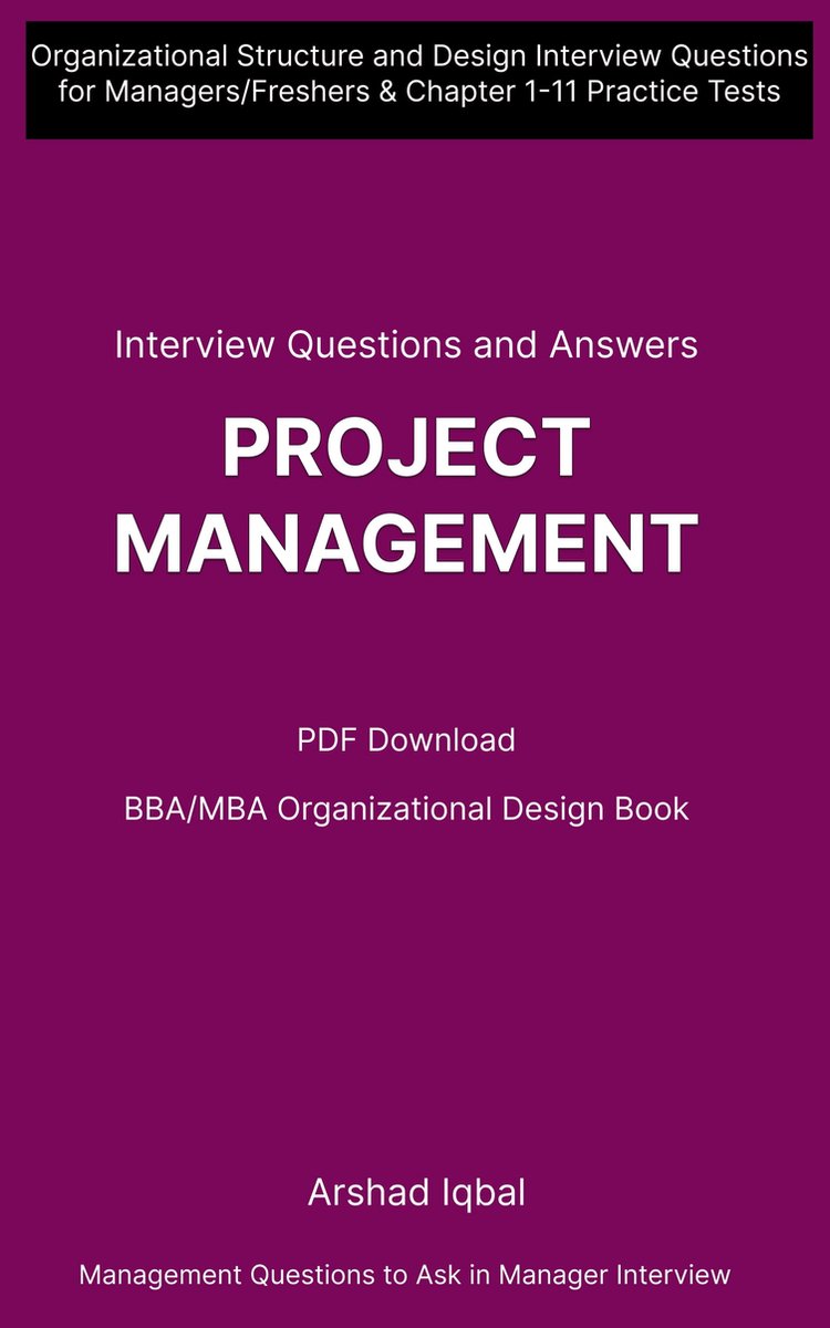 Organizational Structure and Design Questions and Answers PDF Download