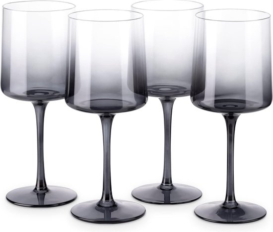 Wijnglazen set van 2, helder glas, lange steel wijnglas voor rode en witte wijn - 10 oz, Moederdag cadeau