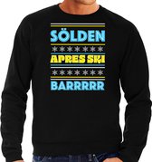 Bellatio Decorations Apres ski sweater heren - Solden - zwart - apresski bar/kroeg - wintersport S