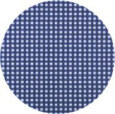 Toile cirée MixMamas ronde - Ø 140 cm - Carreaux - Bleu foncé